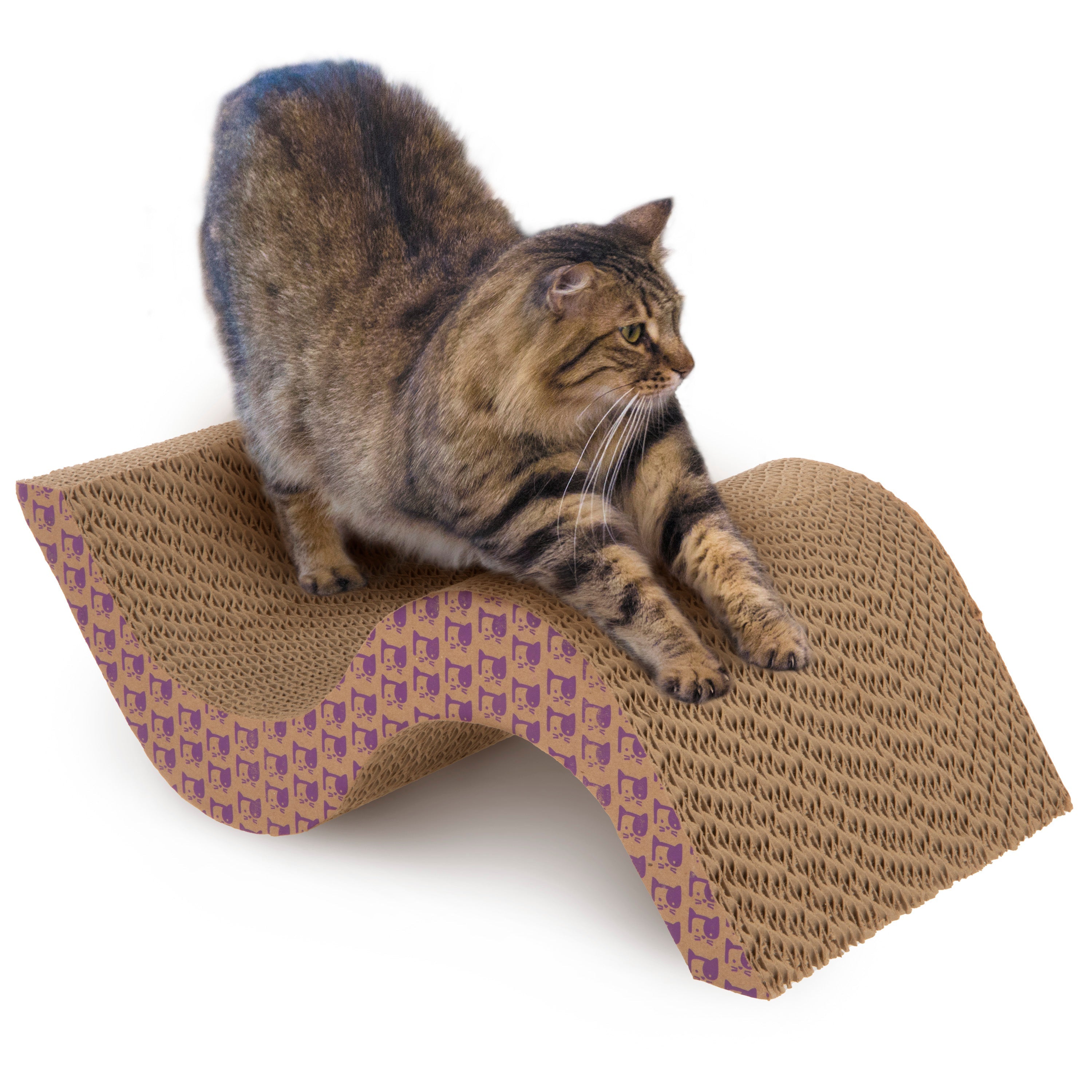 SmartyKat Super Scratcher+ Scroll with Catnip Infusion Technology Corrugate Cat Scratcher