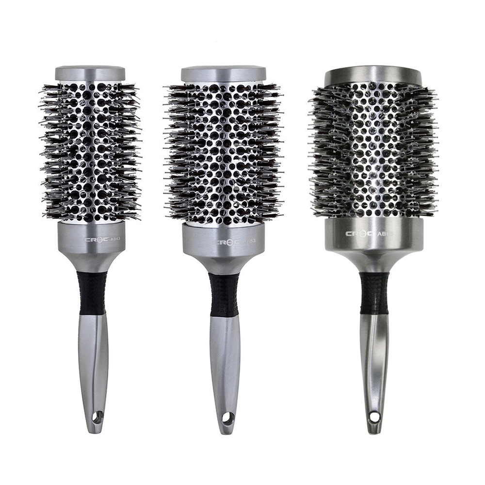 Croc Croc Professional Full-Metal Lightweight Aluminum Ionic Barrel Brush