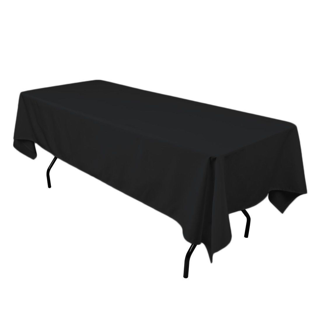 Just Party Linen Pty Ltd X-Large Tablecloth Rectangle 228x396cm - Black - Preferred Hotel Supplier