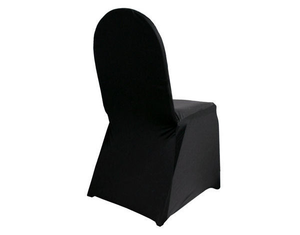 Just Party Linen Pty Ltd Black Chair Cover Premium (210gsm) Spandex