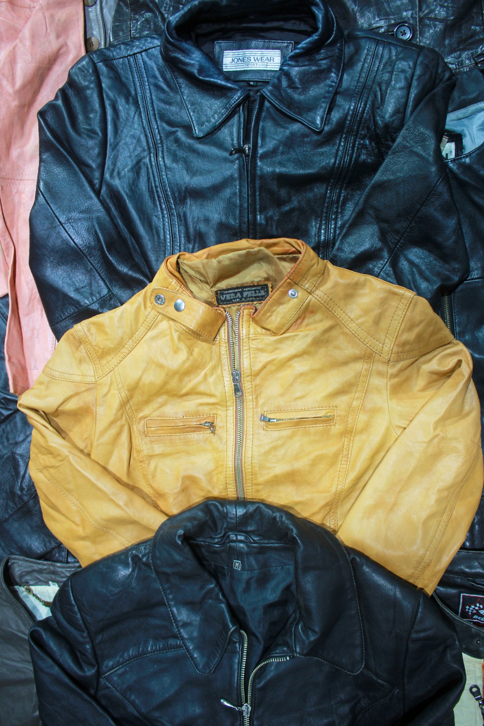 US Fripe Wholesale 20X Men Leather Jacket