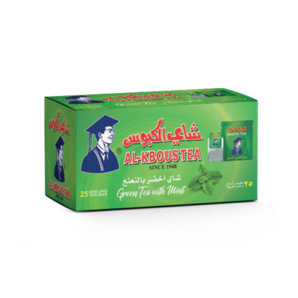 Alkbous tea 25 Green Tea with Mint Bags