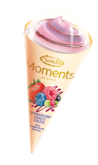 Sandra Ice Cream Moments Cone Strawberry and Forest Fruits