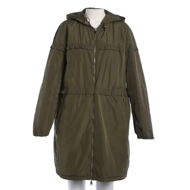 MONCLER Mid-Season Coat 42 Green (Polyester)