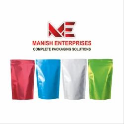 Manish Enterprises Kraft Paper Stand Up Pouch Without Window