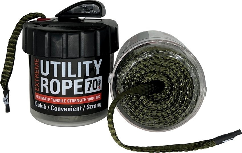 Extac Outdoors Pty Ltd Rapid Rope Utility Rope Mini OD Green | 70ft 1100 lb Test RRPM6119
