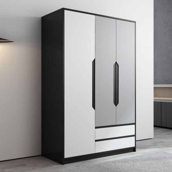 Modern Mdf Closet Wardrobe With Drawers Wholesale Melamine Home Office For Kitchen Living Room Bathroom Dining