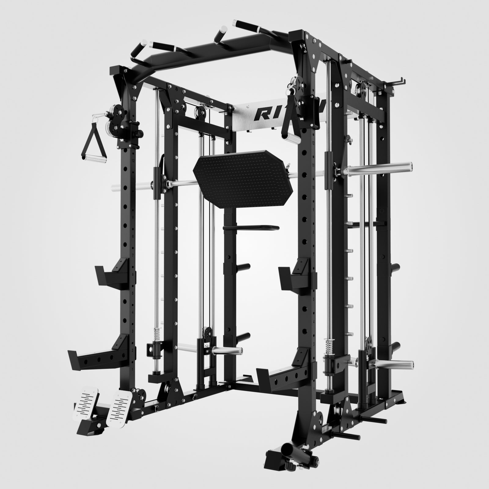 RitFit Sports RitFit BUFFALO Smith Machine Home Gym Package with Lat Pull Down and Cable Crossover