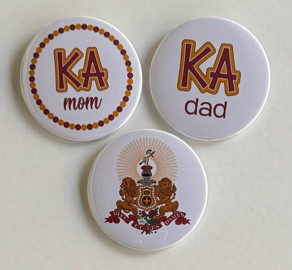 Kappa Alpha Order Button Set (3) - 3" Pin Back