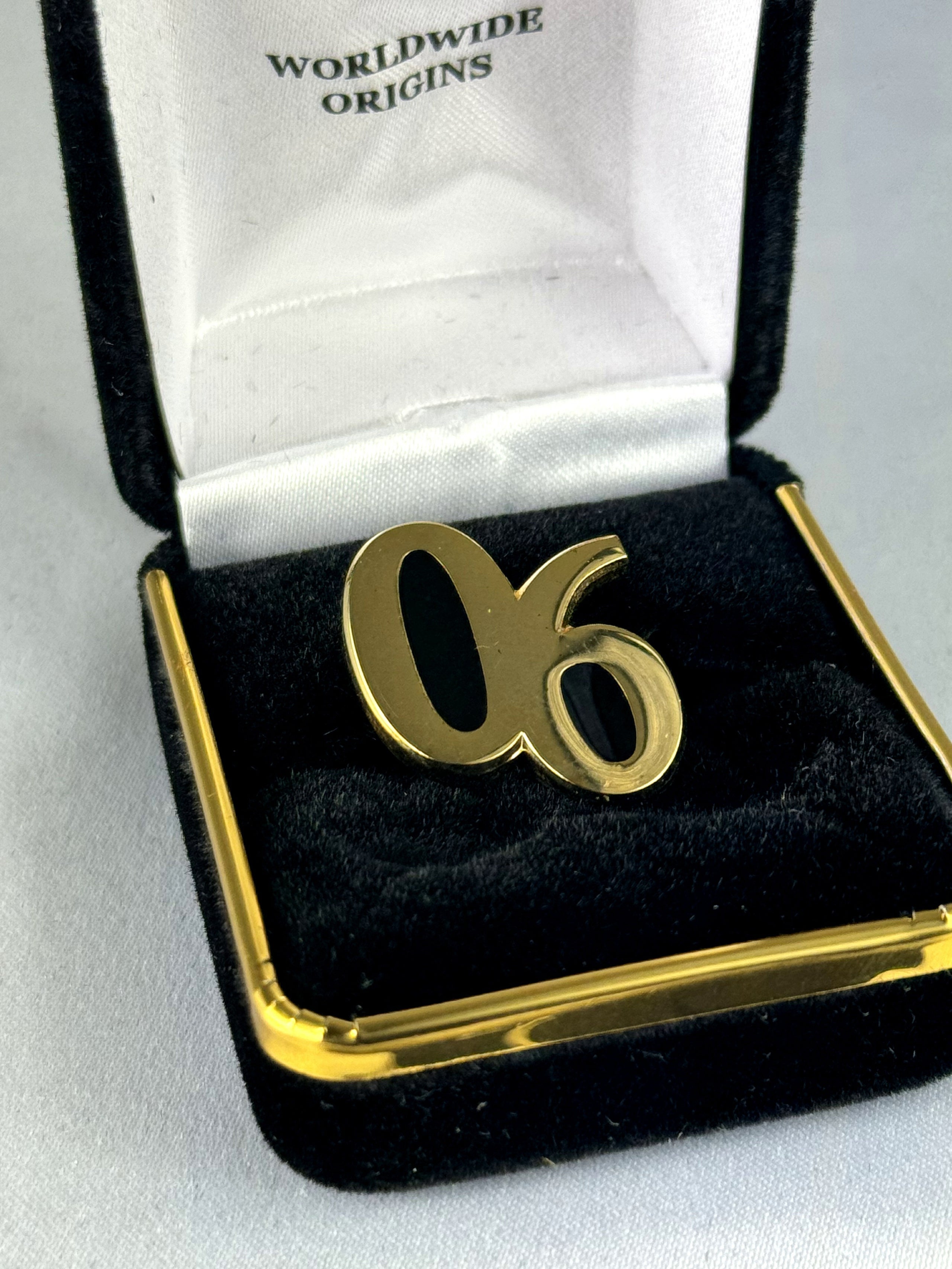 Worldwide Origins Alpha 06 Black Lapel Pin