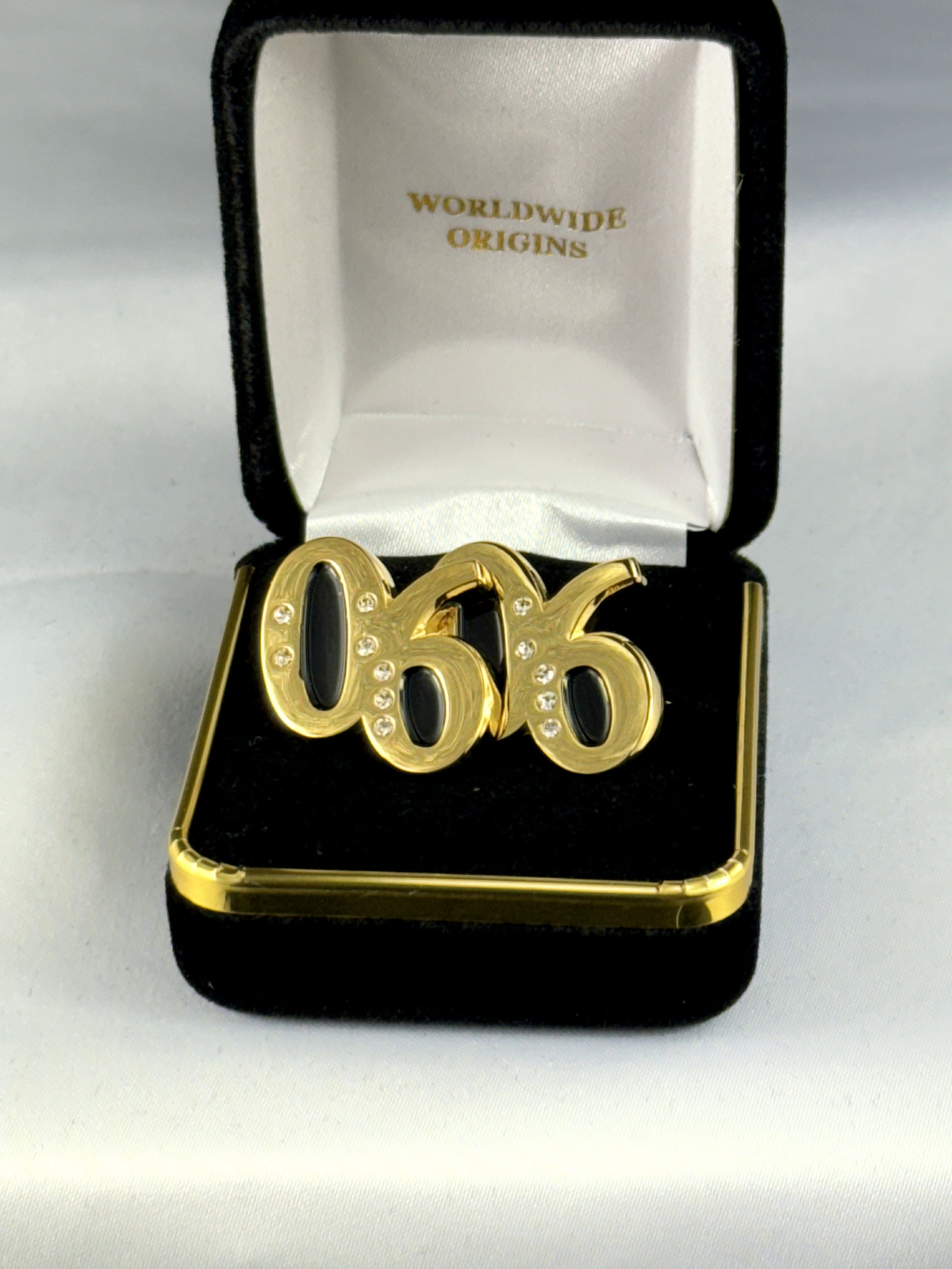 Worldwide Origins Alpha 06 Black Stone Cuff Links
