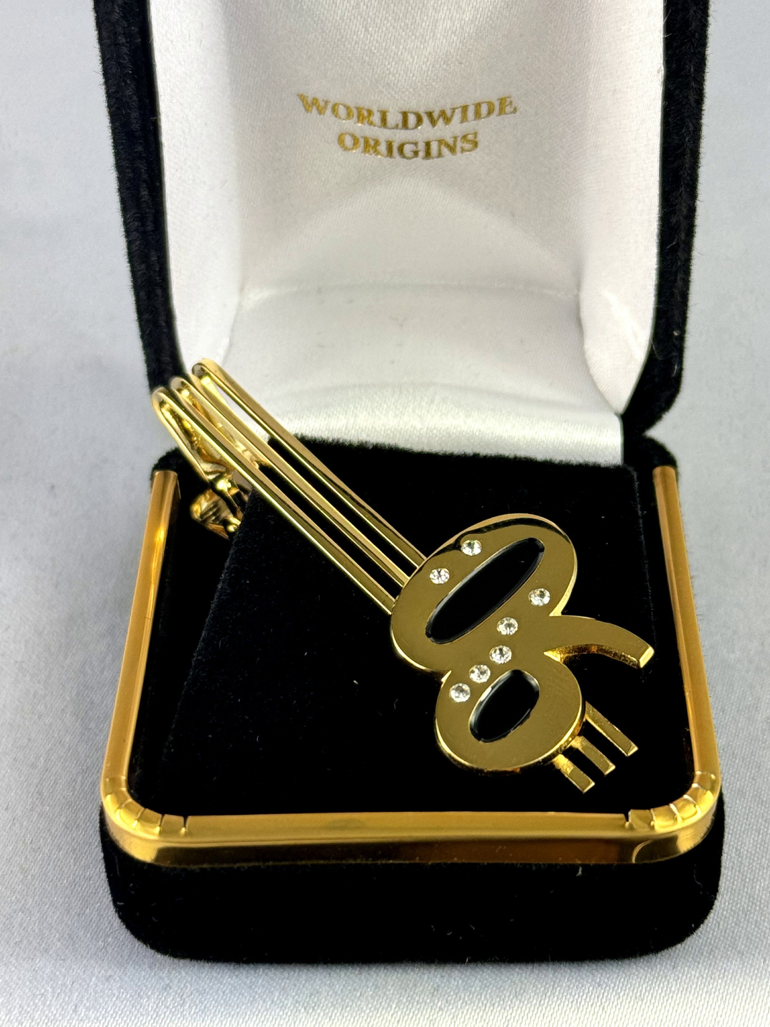 Alpha 06 Black Stone Tie Bar