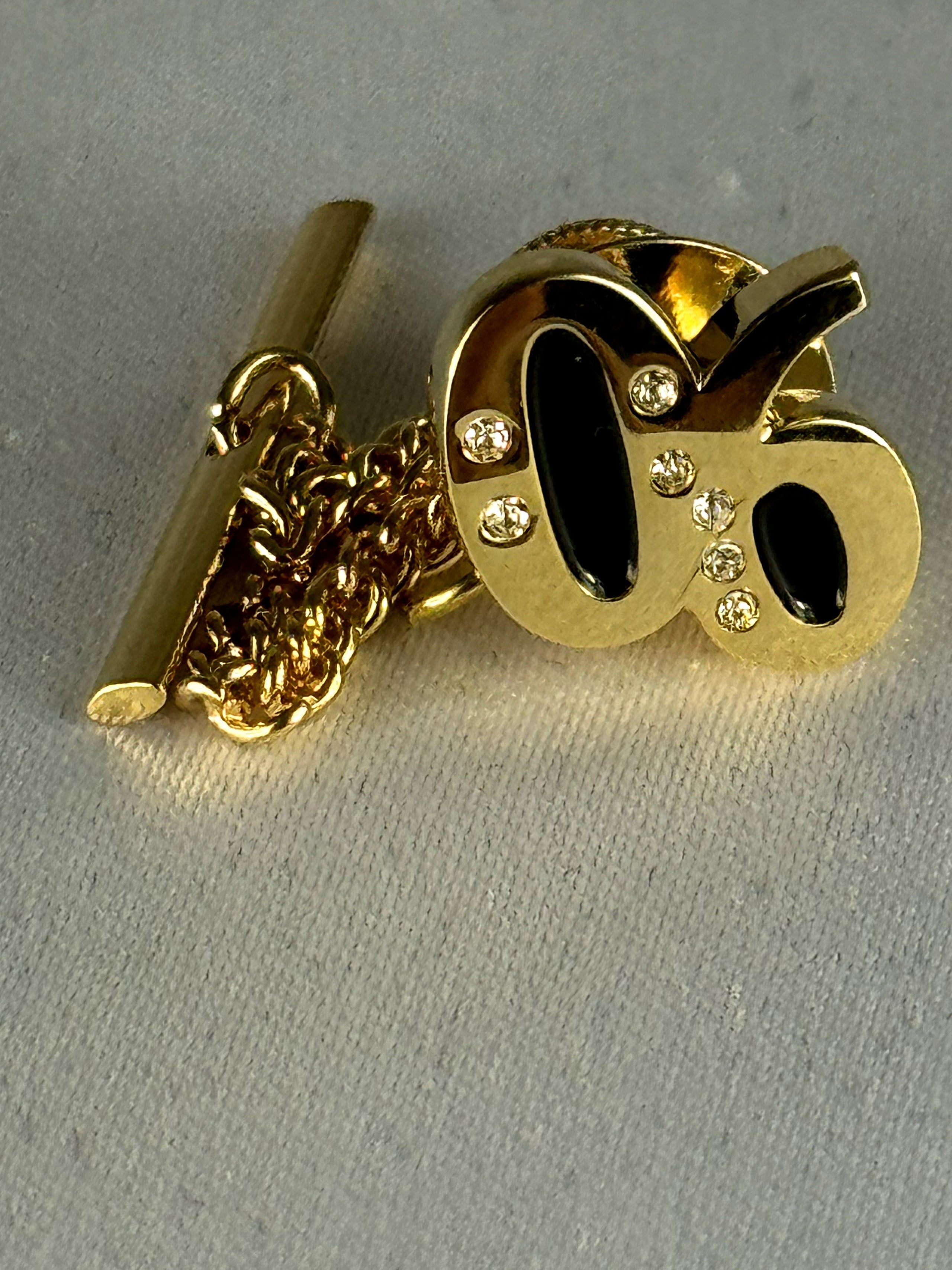 Alpha 06 Black Stone Tie Pin