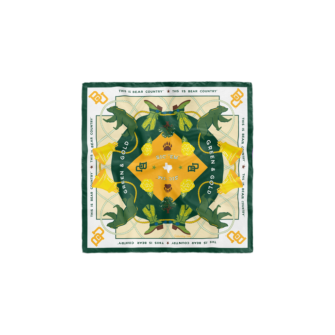 Saturday Silks Baylor Bears Pocket Scarf