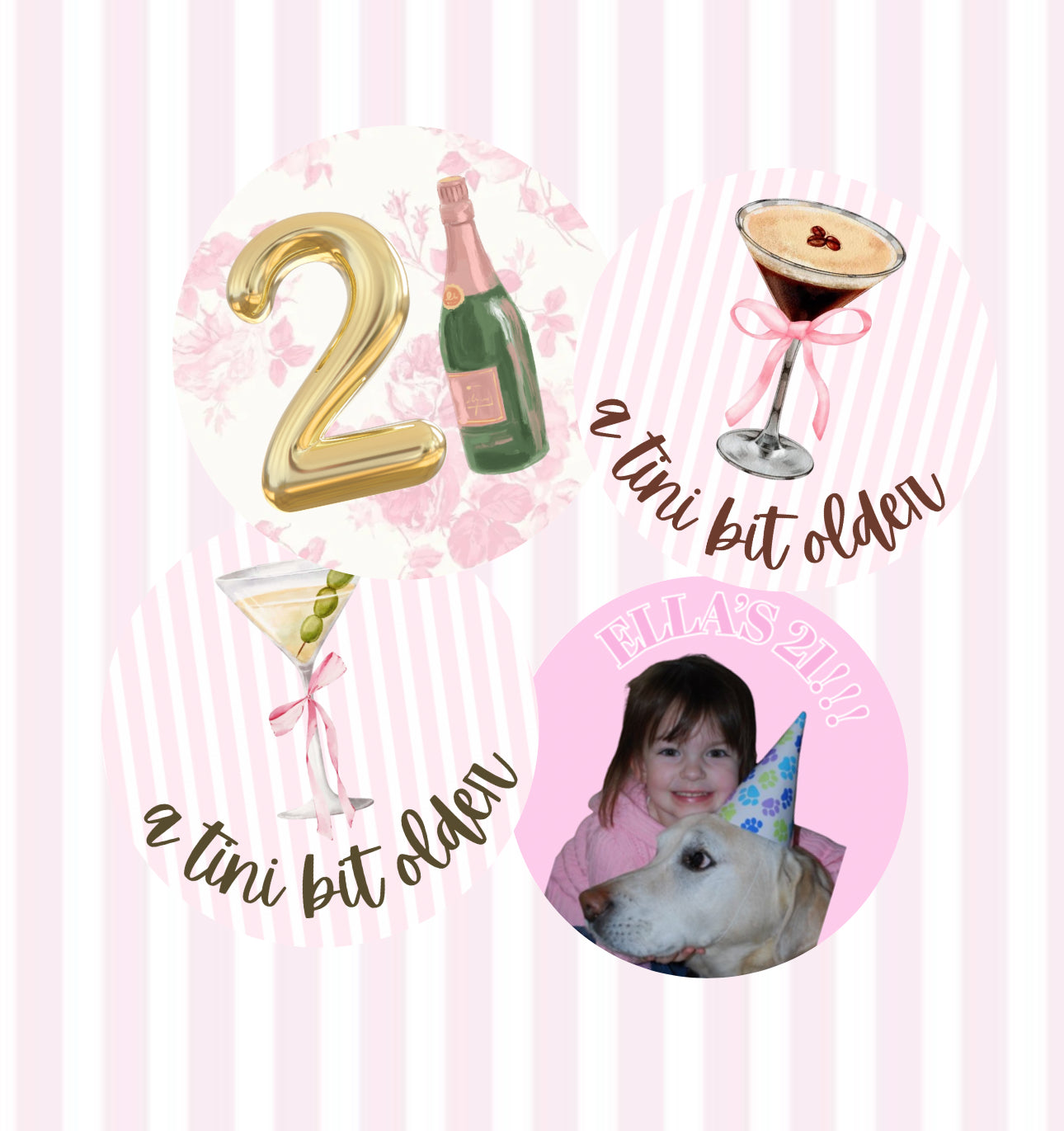 Ella Blue Boutique Birthday Buttons