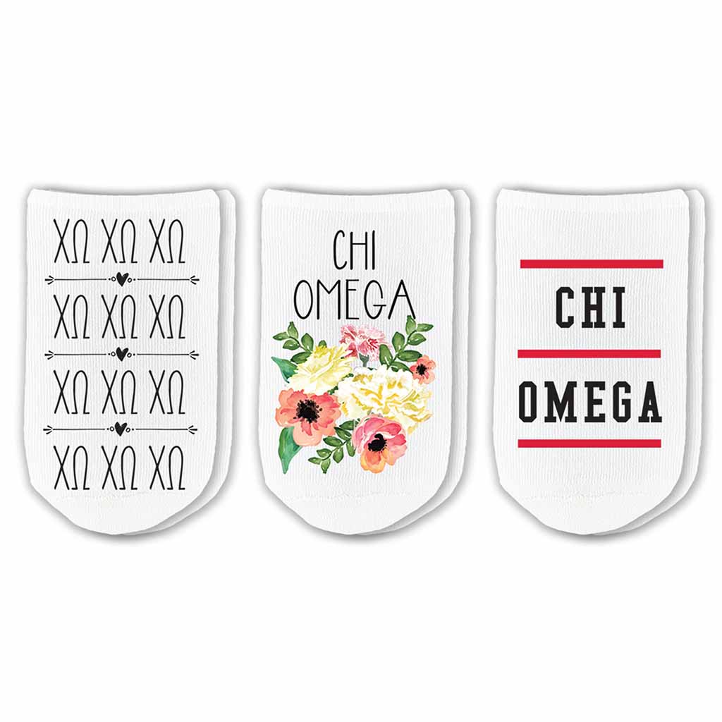 Chi Omega Footie Socks
