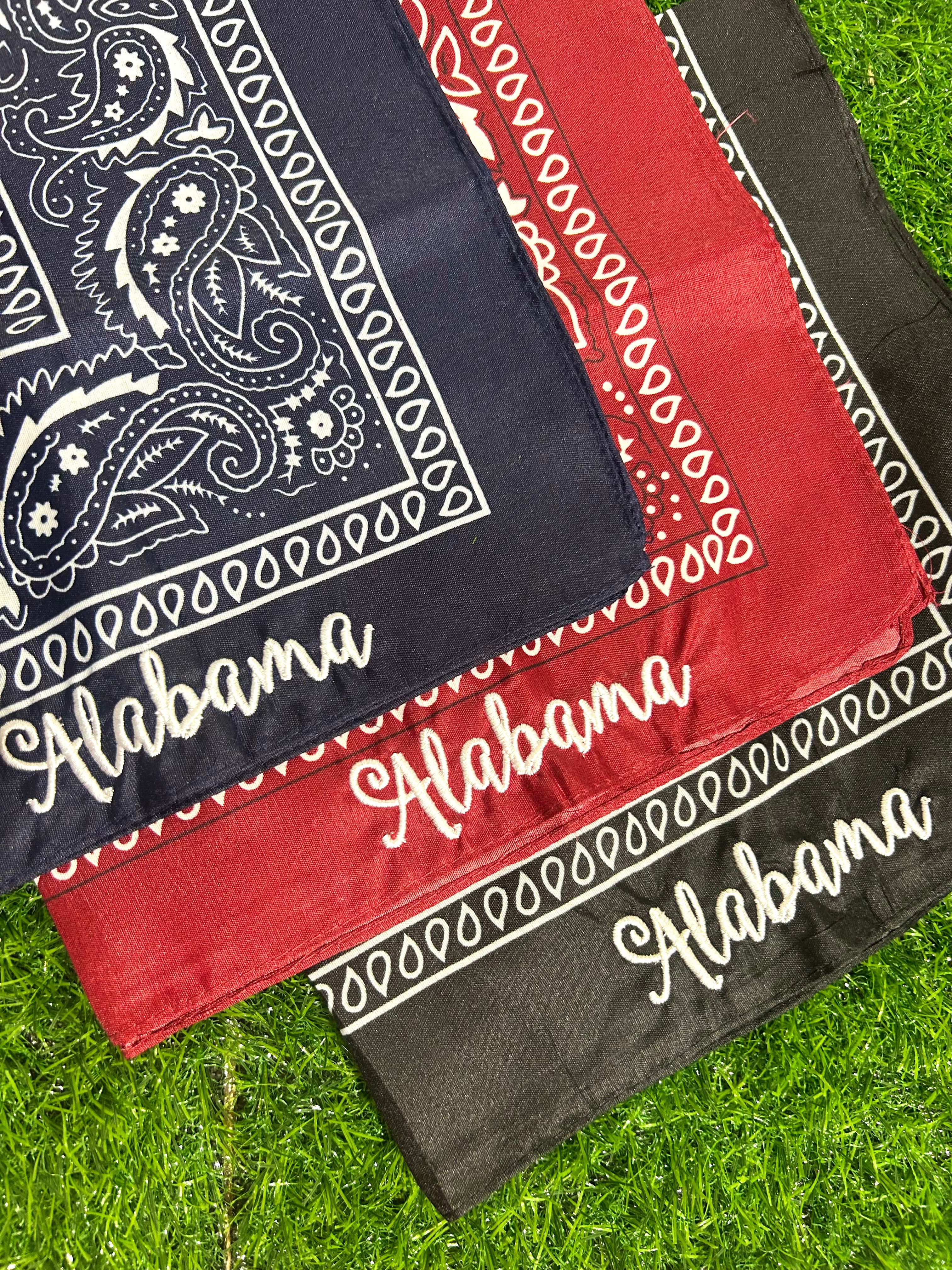 Rush Greek Gifts Alabama Script Bandana