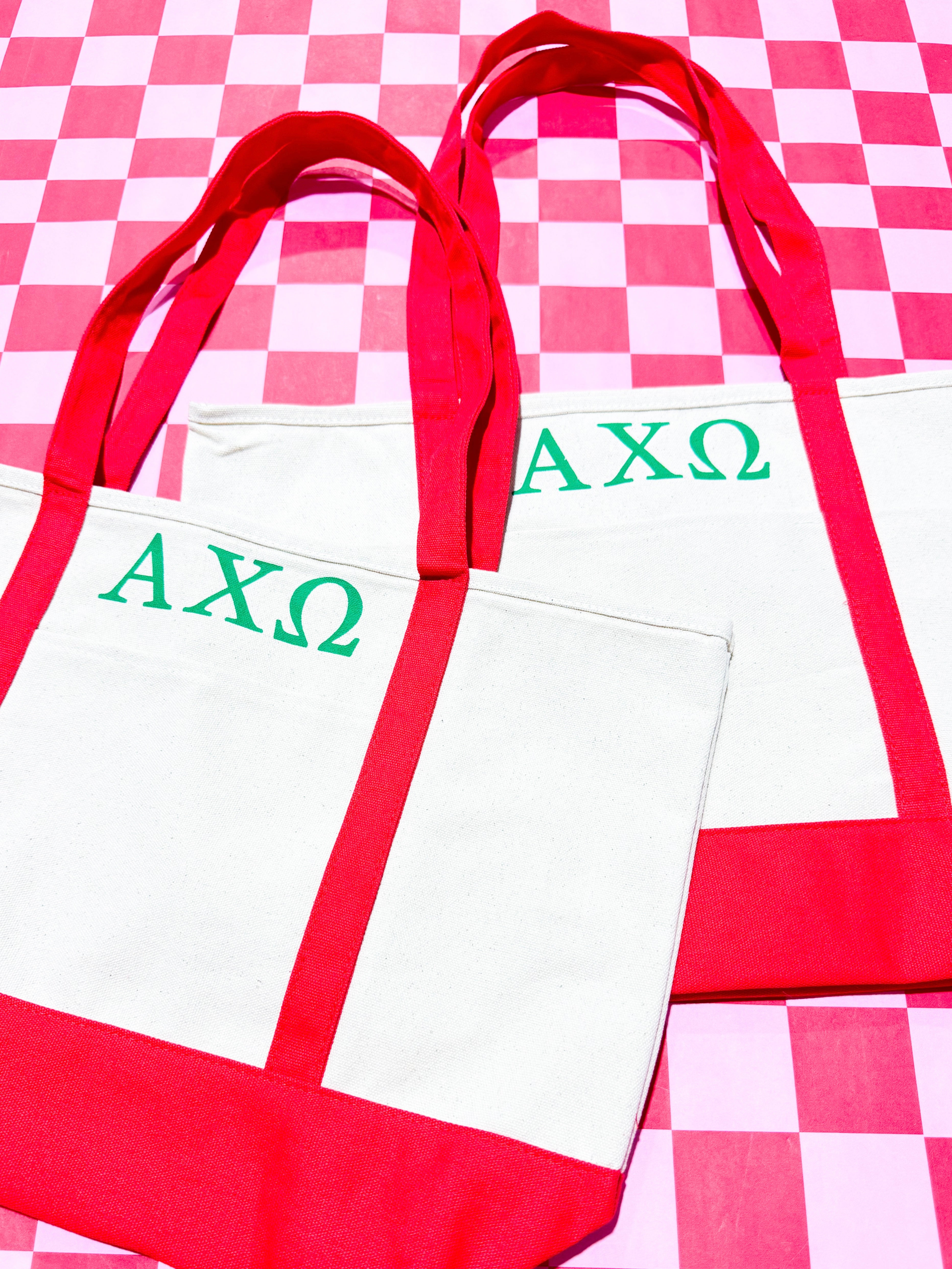 Alpha Chi Omega Boat Tote