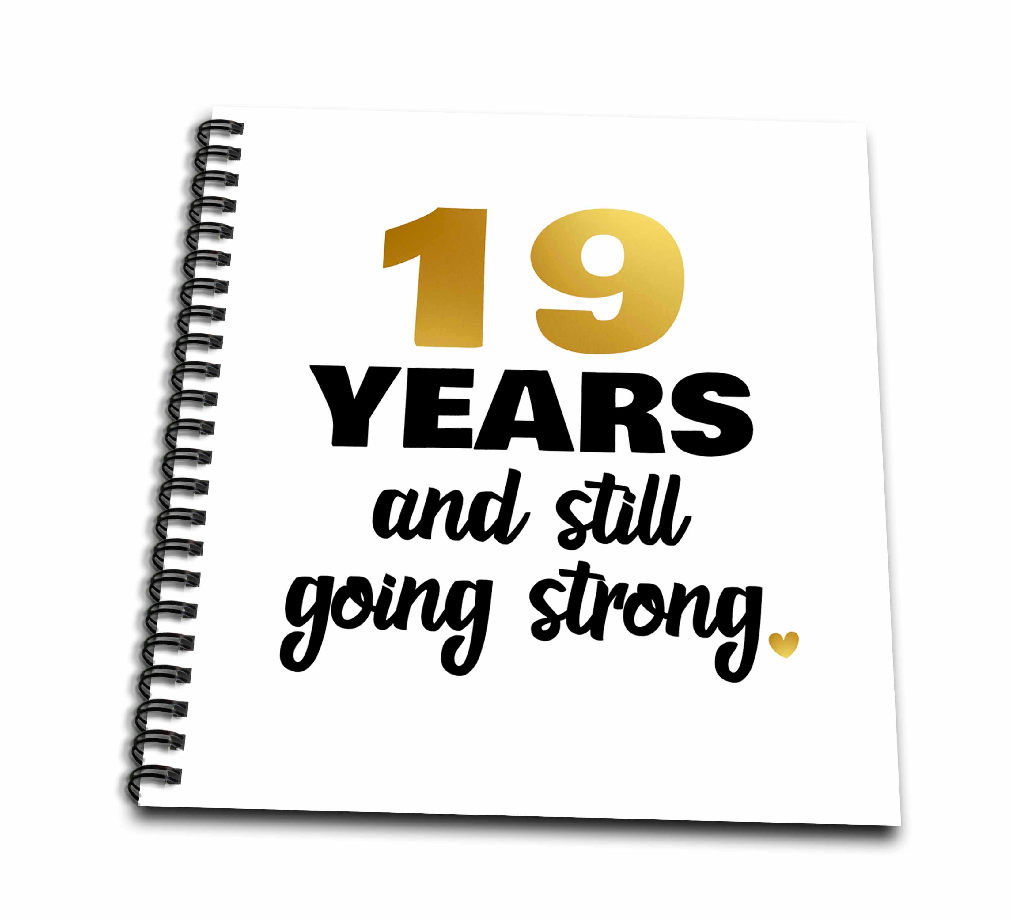 Drawing Book - Janna Salak Designs Anniversary - Celebrating 19 Years Nineteenth 19th Wedding Anniversary