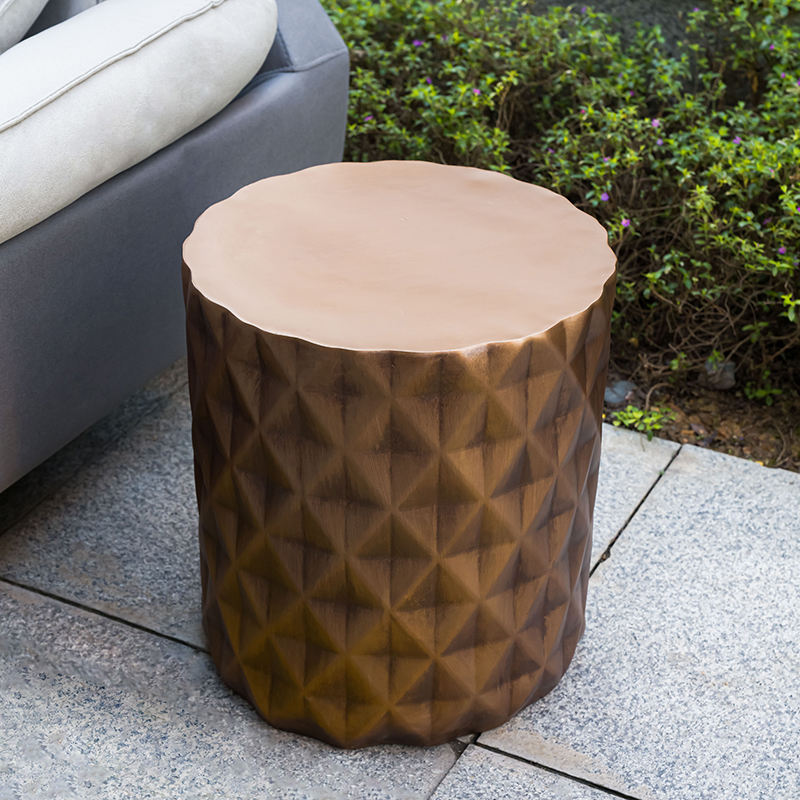 Quanzhou Zhongshang Chuanfang Supply Chain Co., Ltd. 2025 Modern White Round Small Cheap Skinny Outdoor Coffee Side Table for Couch Living Room