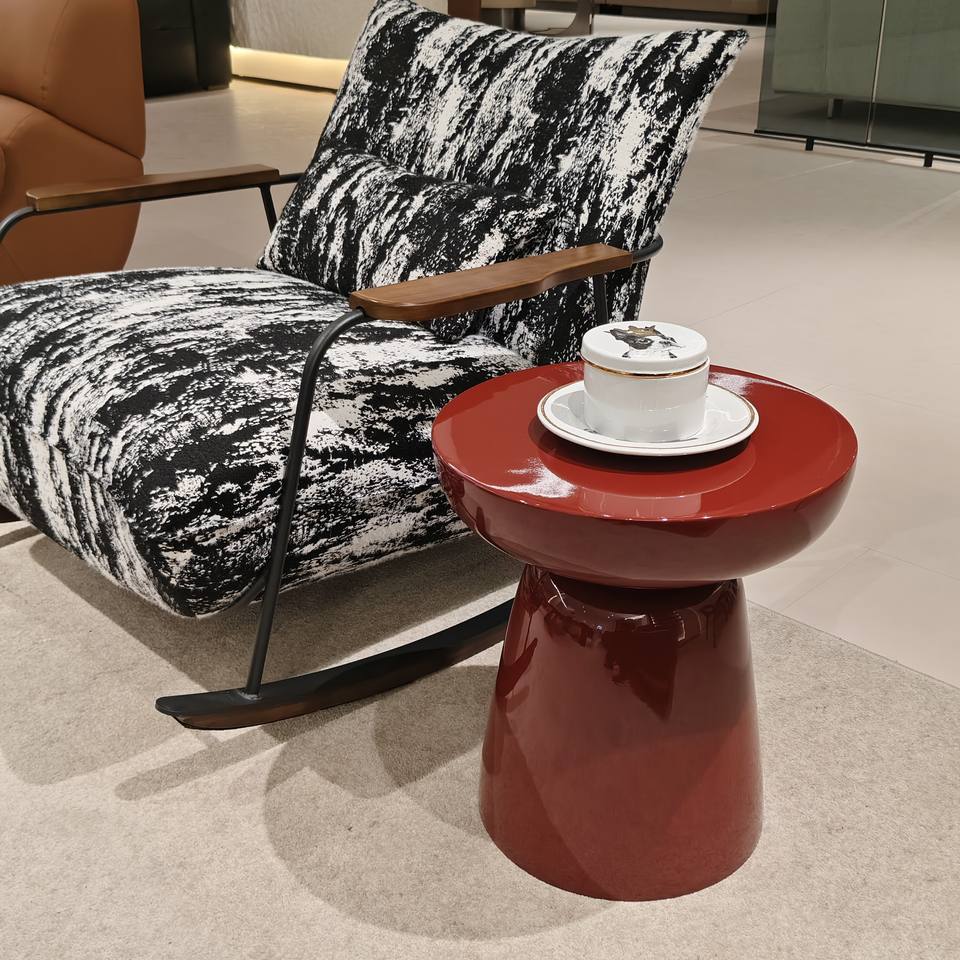 Dongguan Vrgo Furniture Co., Ltd. High Quality Modern Design Hotel Lobby Furniture Bamboo Fiberglass Coffee Table for...