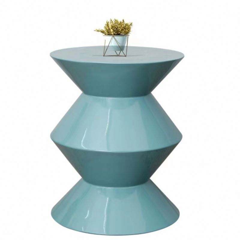Dongguan Vrgo Furniture Co., Ltd. Nordic Fiberglass Side Table Hotel Coffee Tea Table for Living Room