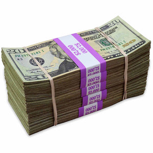 Dependable Expendables Money Prop - New Series $20 ✔️RealAged™ $10,000 Full Print Bundle