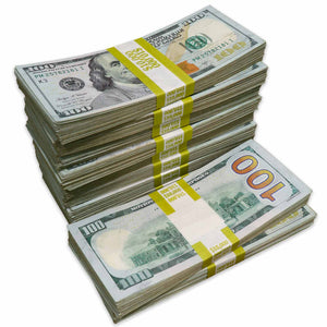 Dependable Expendables Money Prop - New Series $100 ✔️RealAged™ Full Print $100,000 Stacks
