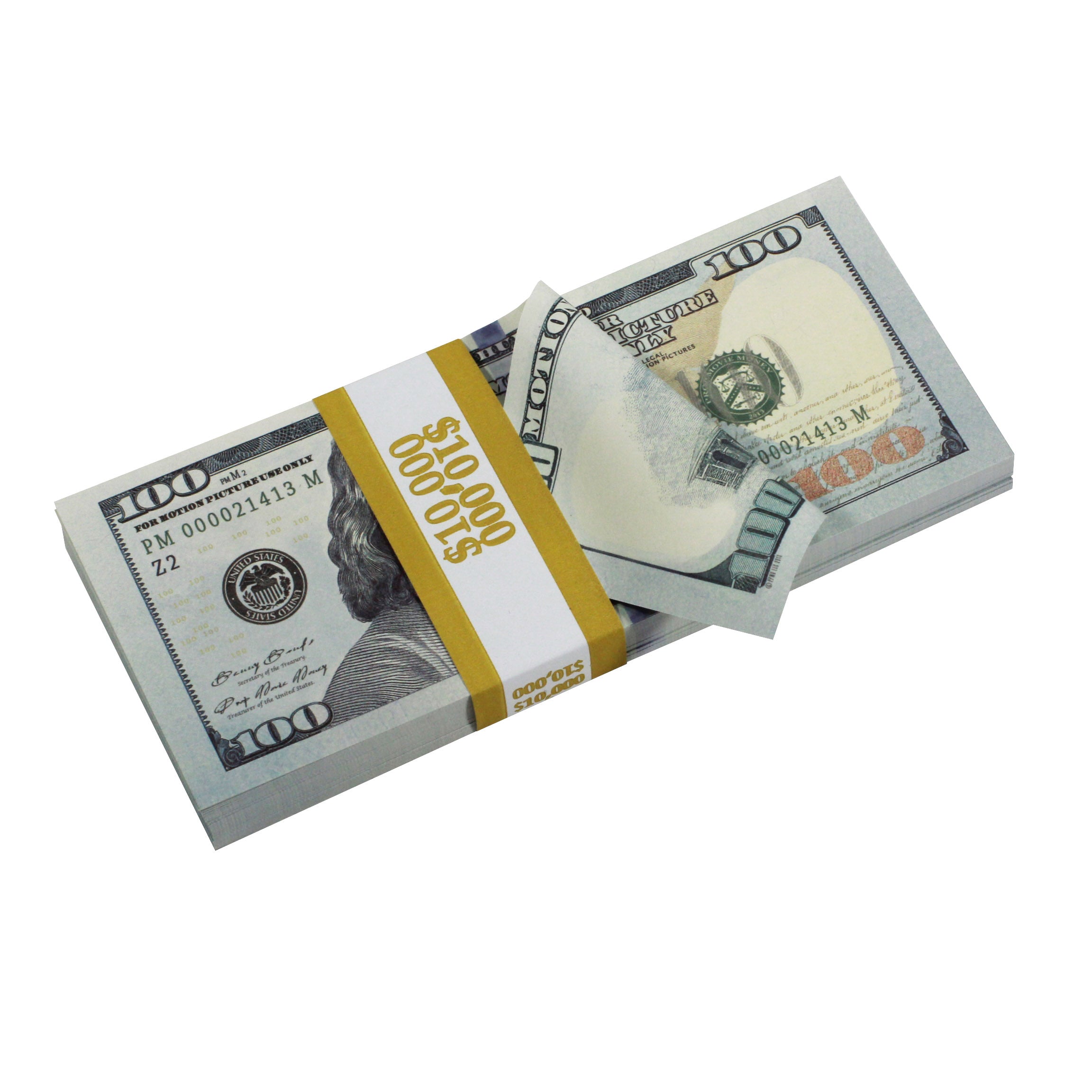 Prop Movie Money New Style $100 Full Print Prop Money Stack