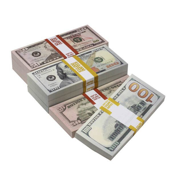 Prop Movie Money New Style Mix $60,000 Full Print Prop Money Package