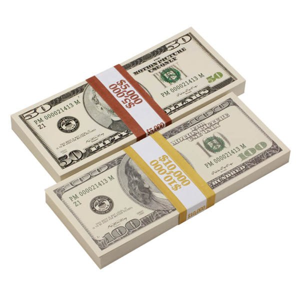Prop Movie Money 2000 Series Mix $15,000 Full Print Prop Money Package