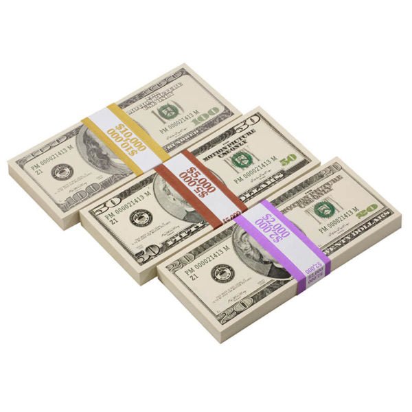 2000 Series Mix $17,000 Full Print Prop Money Package