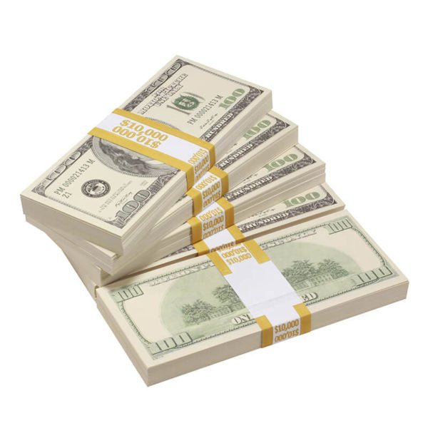 2000 Series $50,000 Blank Filler Prop Money Bundle