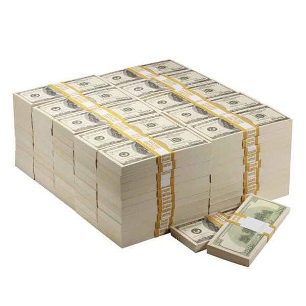 2000 Series $1,000,000 Blank Filler Prop Money Package