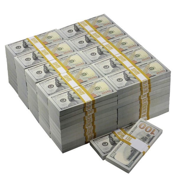 New Series $1,000,000 Blank Filler Prop Money Package