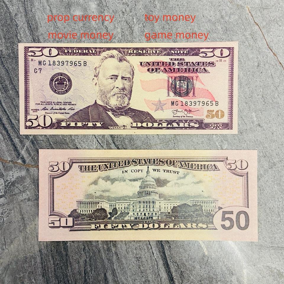 Guizhou Tichabo Trading Co., Ltd. Prop Money for Film Wedding Gift Prop Money Usa High Quality Fake Money $1 2 5 10 20 50...