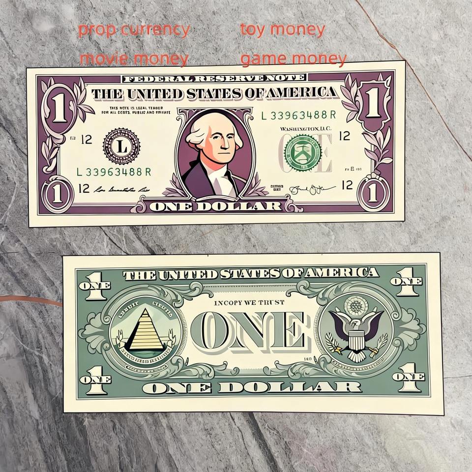 Hot Selling High Quality Dollar Prop Currency Realistic 10 20 50 100 USD Prop Banknotes for Party, Wedding, Film and Television