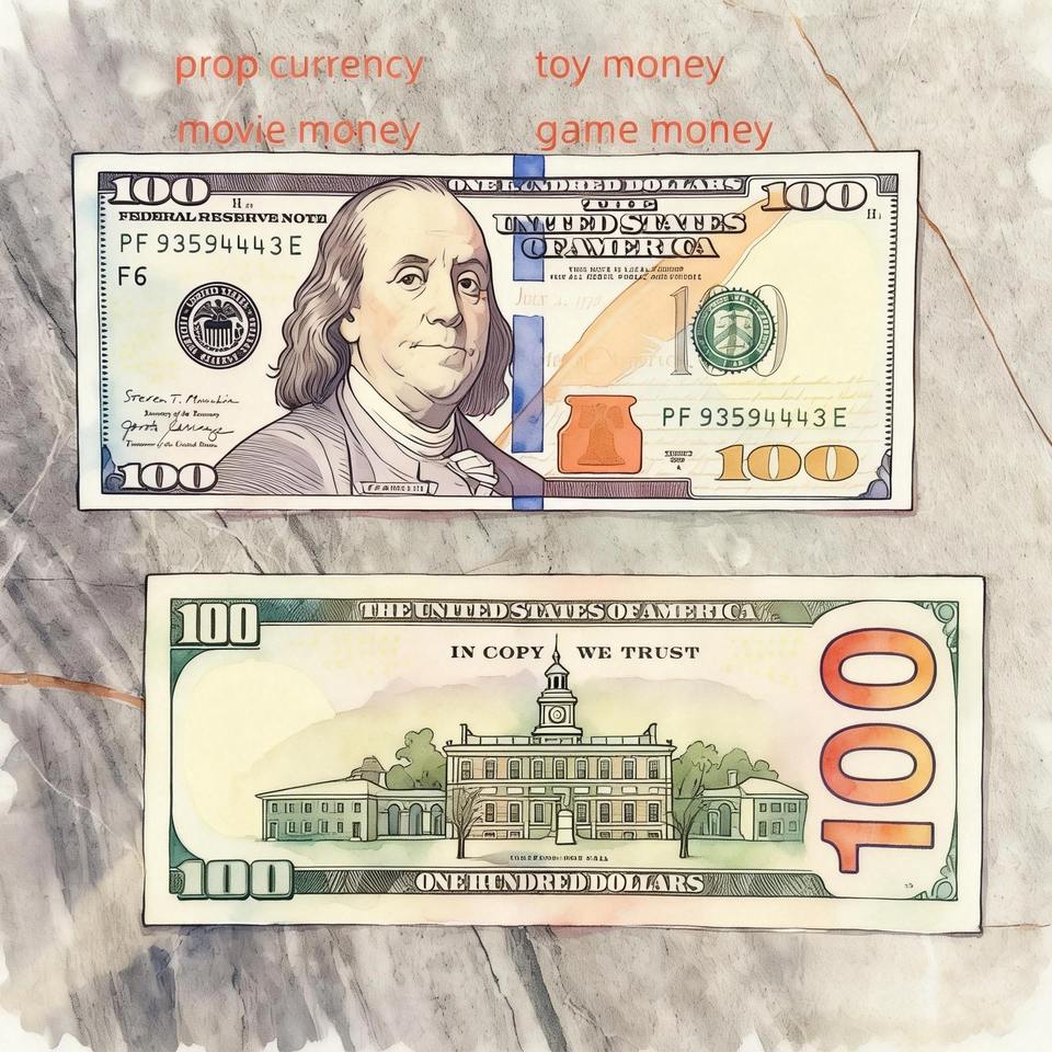 Hot Selling US Dollar Prop Banknotes 1 2 5 10 20 50 100 Realistic Banknotes for Movie Video Wedding Party