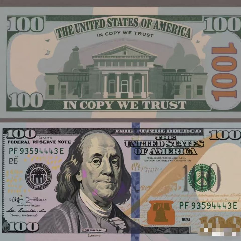 Shanghai Huiping International Technology Co., Ltd. LASER USD Top Quality Laser Printed on Both Sides Prop Money Paper Bills Realistic Movie...