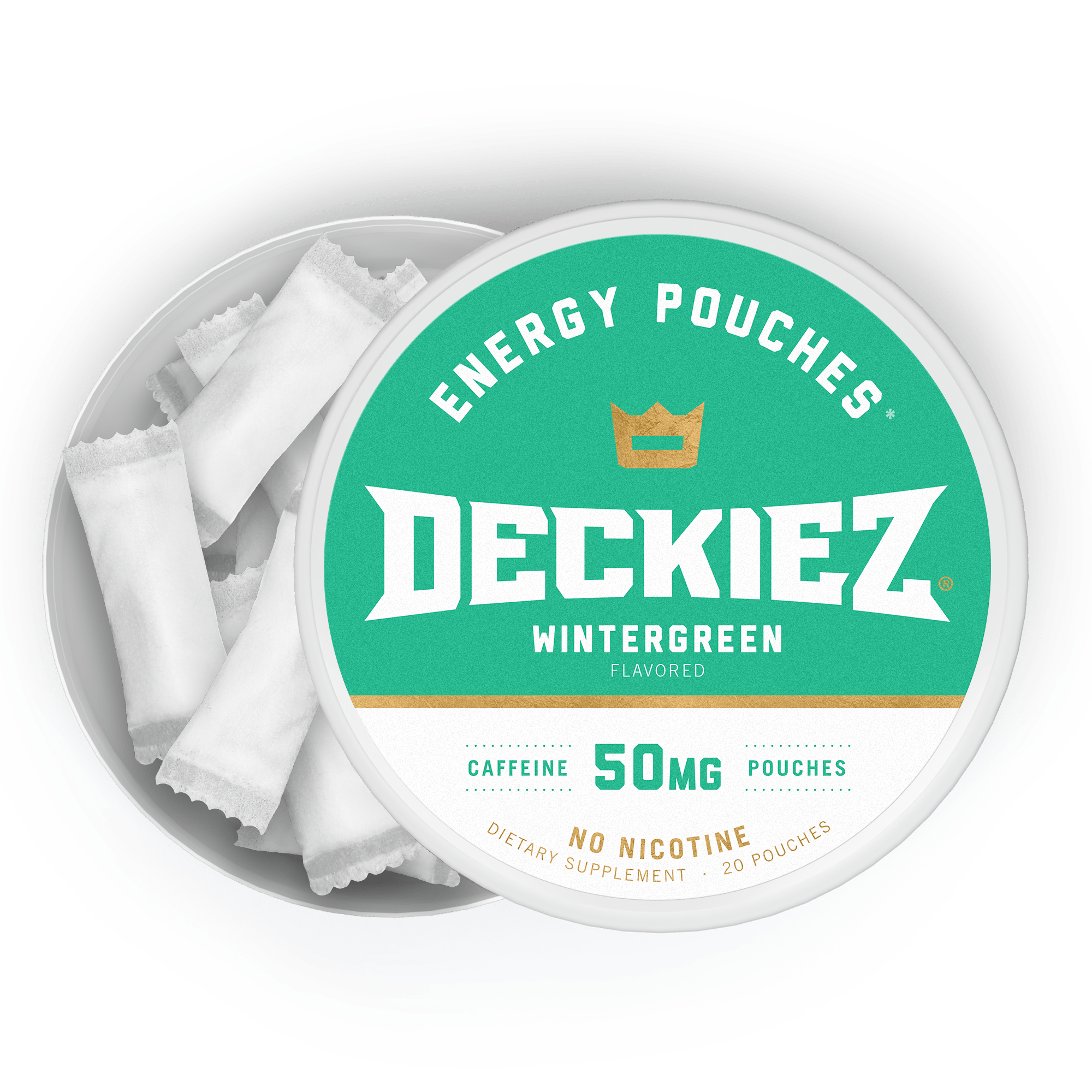 Deckiez Deckiez Wintergreen Flavored Caffeine Pouches