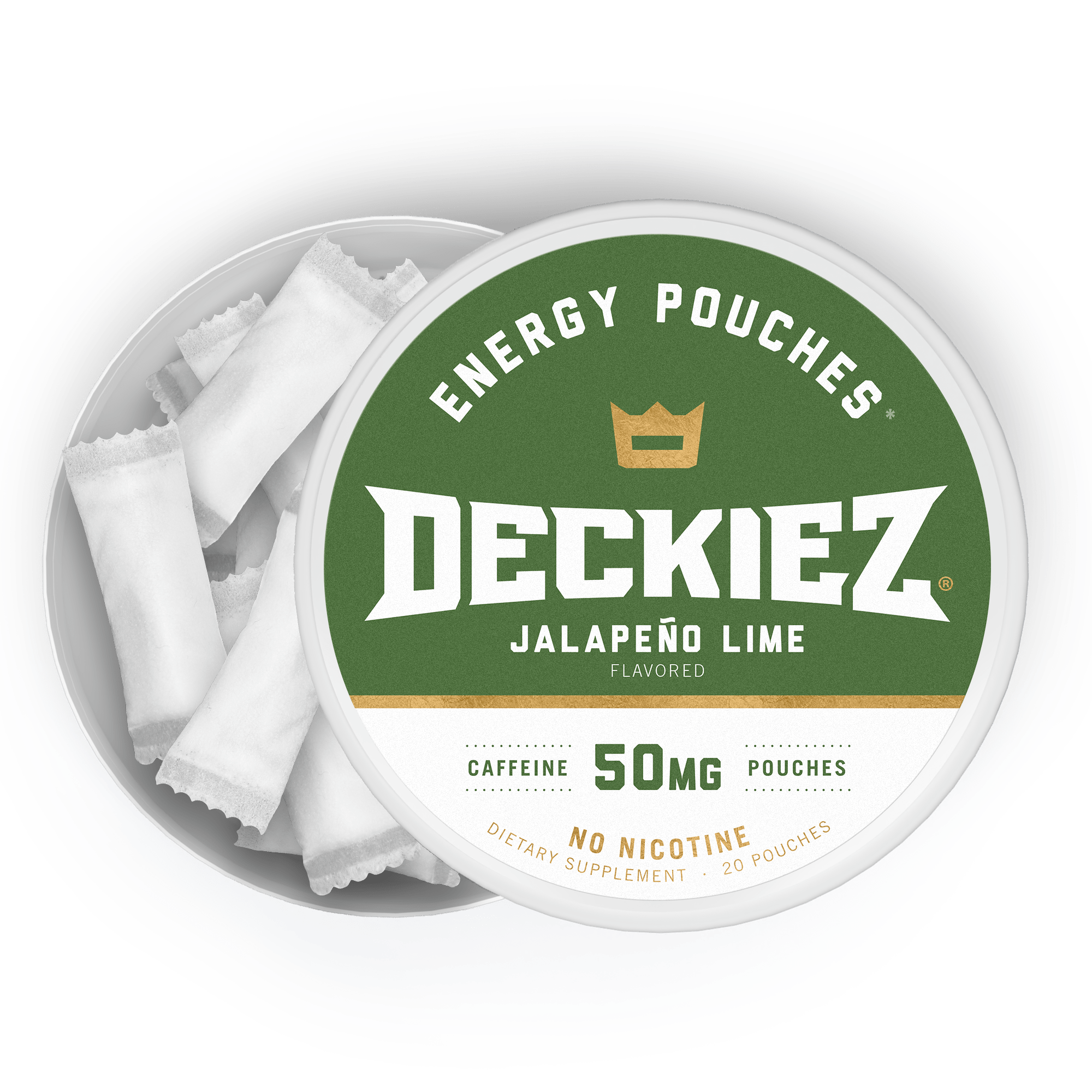 Deckiez Deckiez Jalapeño Lime Flavored Caffeine Pouches