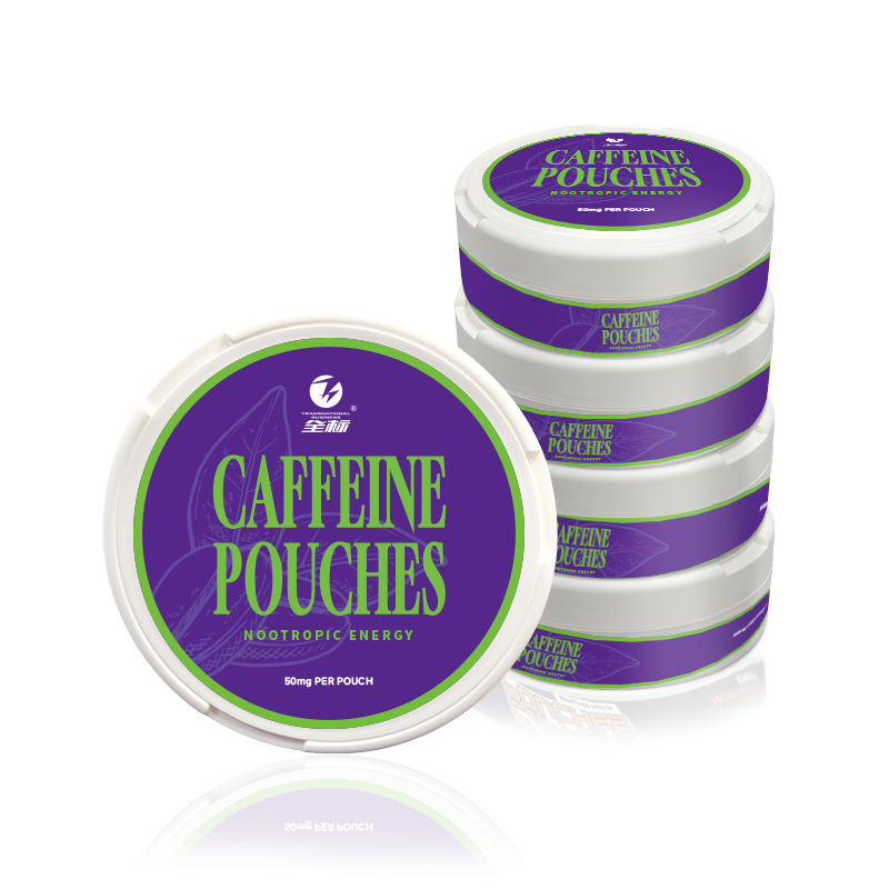 Caffeine Energy Pouches for Weight Loss Support with Green Tea
