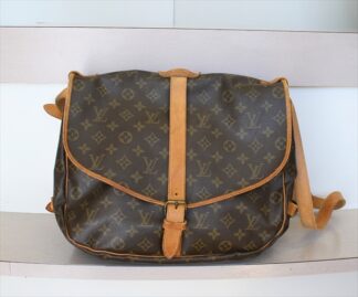 Authentic second hand Luxury Bags SAKURA LOUIS VUITTON SAUMUR 35 Monogram Crossbody Shoulder bag No.1454