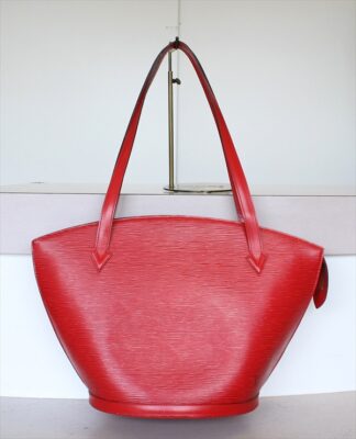 Authentic second hand Luxury Bags SAKURA LOUIS VUITTON SAINT JACQUES SHOPPING Epi Red Shoulder Bag No.1419