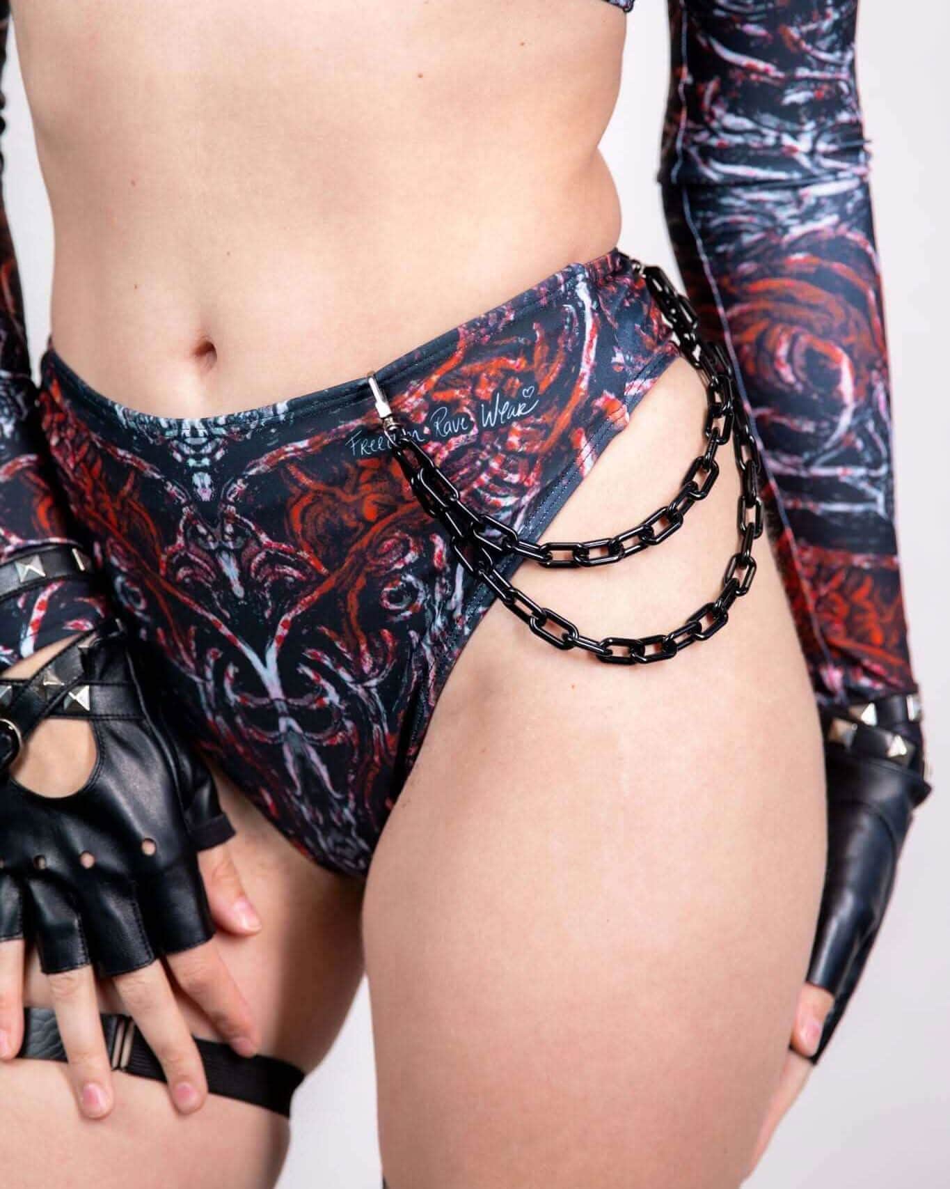 Freedom Rave Wear Charmer Chain - Black