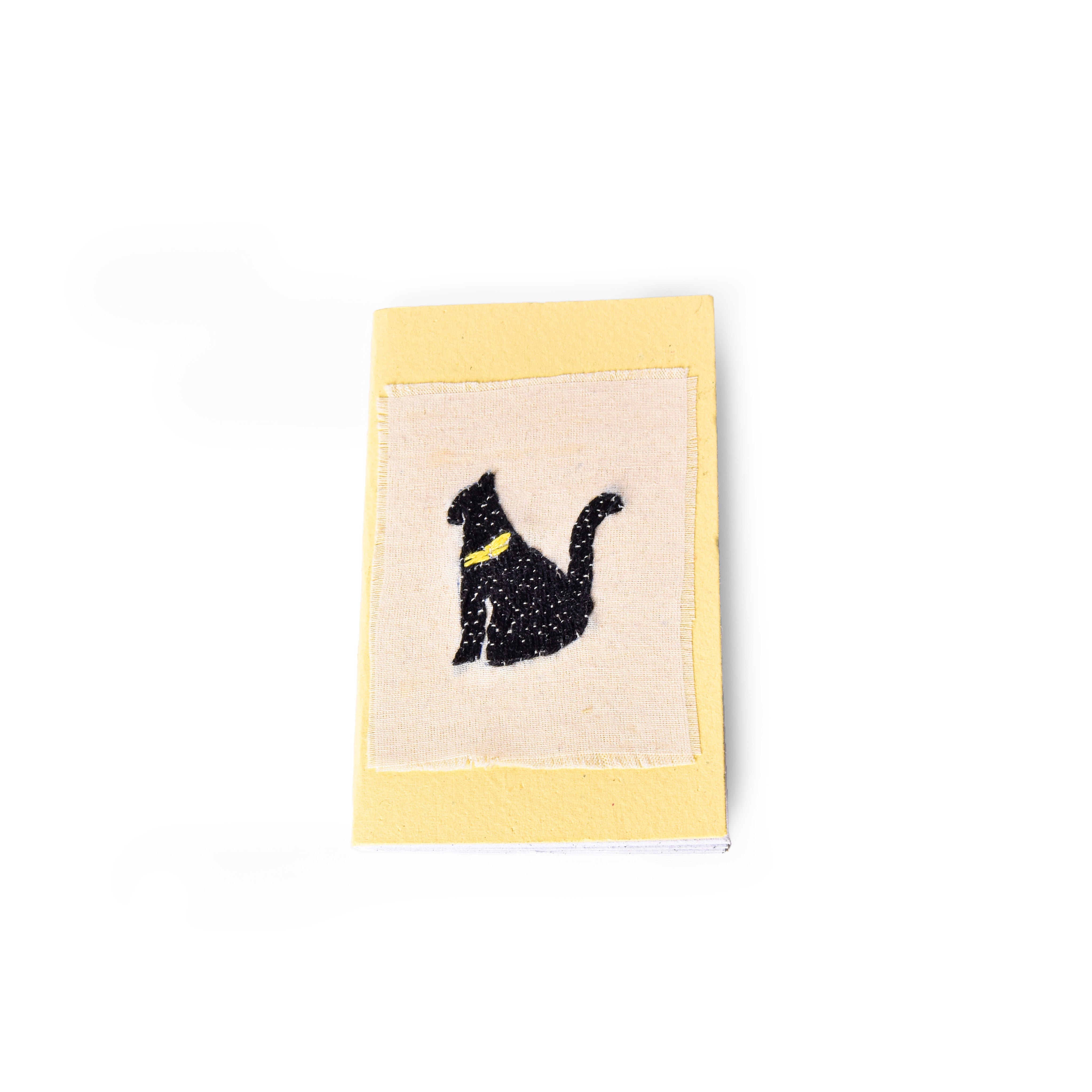 Fair Trade Egypt Bastet Embroidered Notebook