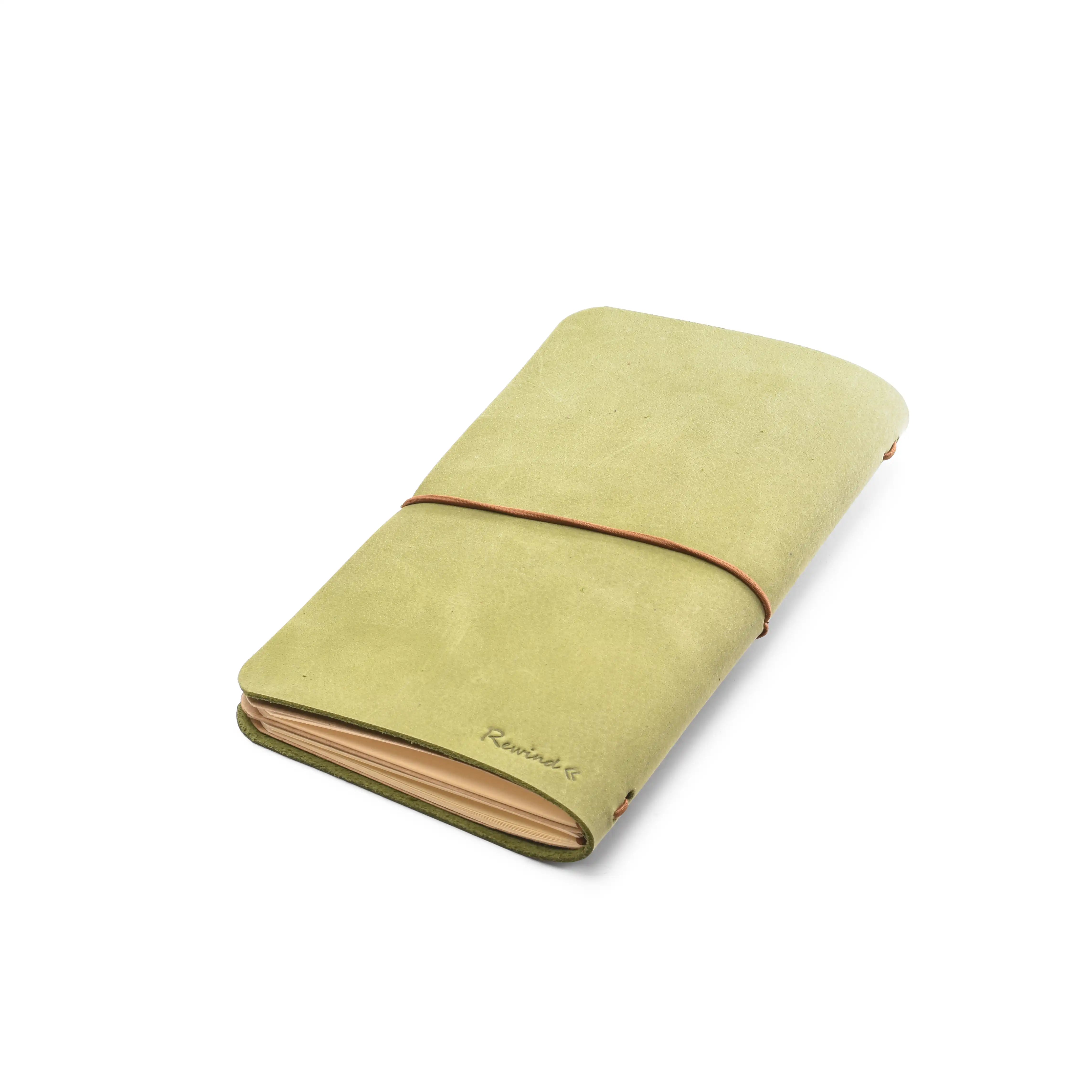 Fair Trade Egypt Leather Note Half Plain Half Underlined