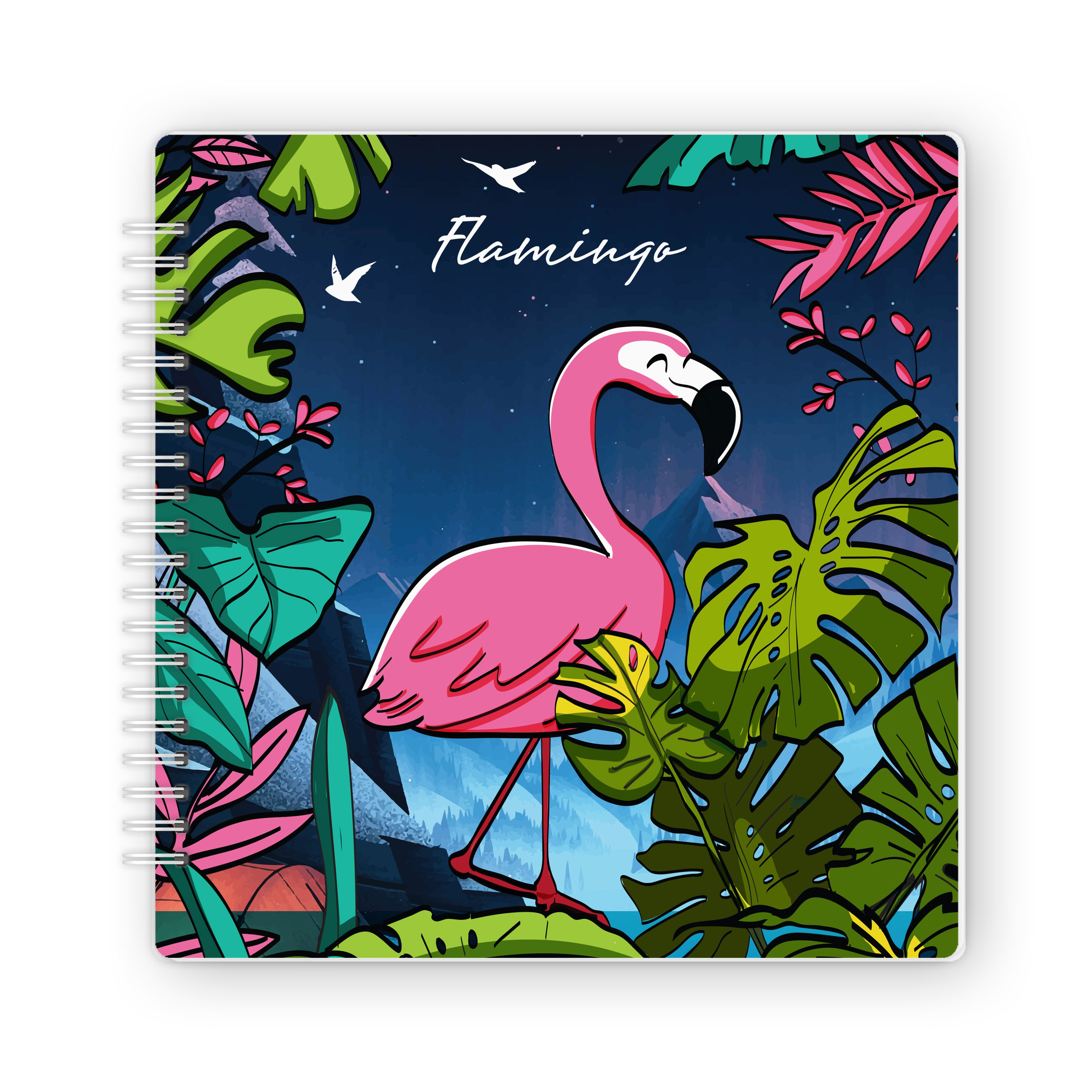 Carbon | 20X20 cm - 75 Sheets | Flamingo