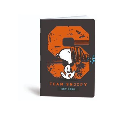 Mar-Mar Soft Cover Ruled Notebook White 100 Sheets 60Gsm 20.5×29.7 Cm – Snoopy Team Snoopy