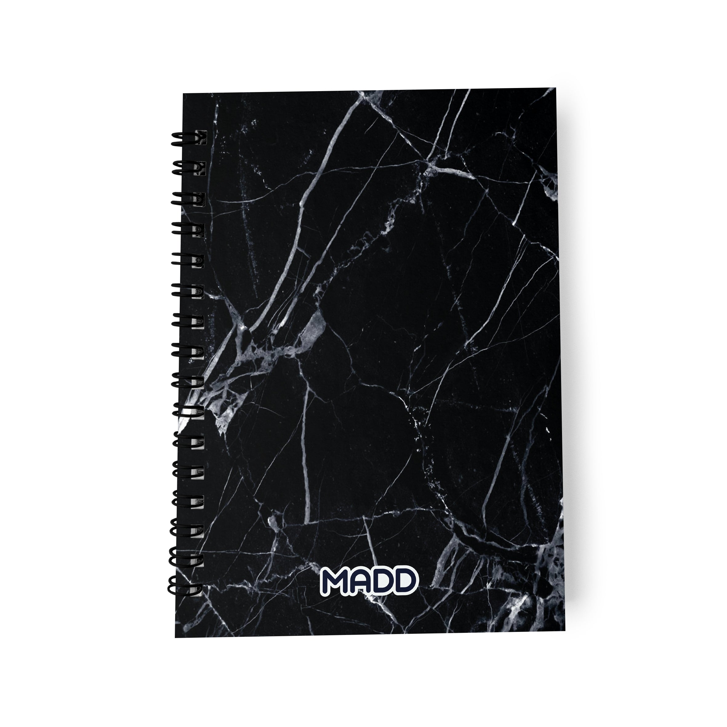 MADD Black Marble Notebook